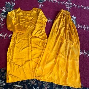 Women’s brand new Indian Pakistani traditional outfit 2 piece palazzo silk suit